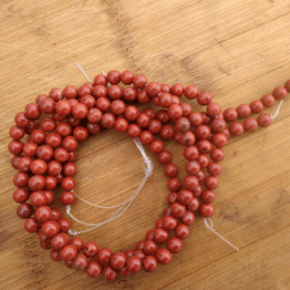 jaspe rouge perles 6mm