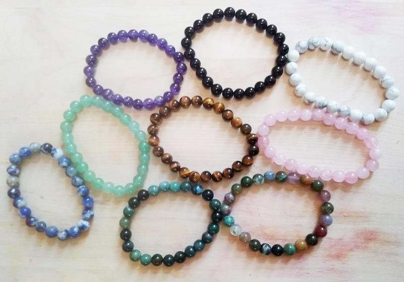 Lot de 4 bracelets (au choix) en pierres fines naturelles l Zen-et