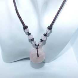 pendentif quartz rose