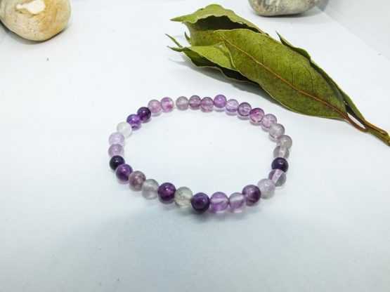 bracelet fluorite violette
