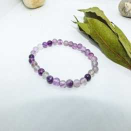 violet fluorite bracelet