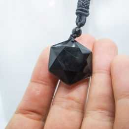 pendentif talisman obsidienne noire