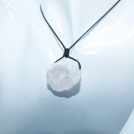 pierre quartz rose pendentif