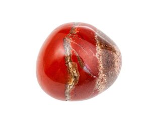 pierre roulée jaspe rouge