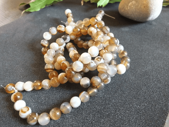 perles agate du botswana