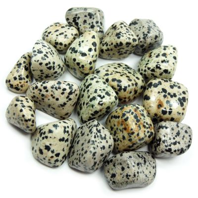 pierres roulées jaspe dalmatien