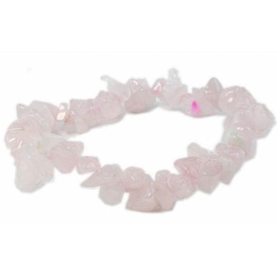 bracelet chips quartz rose