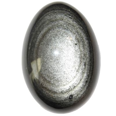 pierre obsidienne argentée