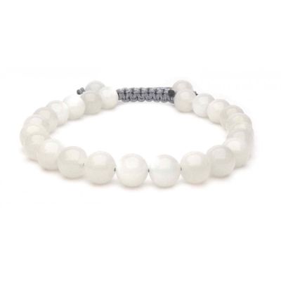 bracelet perles pierre de lune